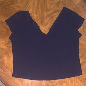 Navy Blue Crop top